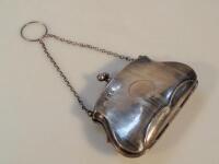 A George V silver purse