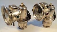 P H 'The Revenge'. A pair of chrome plated carriage or vehicle lights