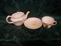 An Arcadian crested china tea service