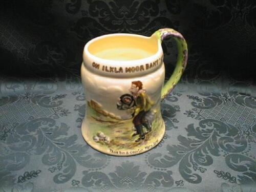 A Crown Devon "Ilkley Moor Baht 'At" music jug