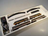 A boxed Hornby Railways 125 electric train set