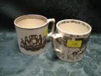 A Victorian pottery mug