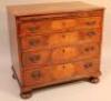 An 18thC and later walnut and inlaid chest of drawers - 2