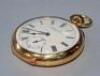 An Edwardian gentlemans 18ct gold pocket watch