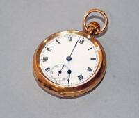 A Victorian 18ct gold fob watch