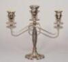 An Elizabeth II silver two branch candelabra