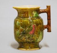 A late 19thC Majolica jug