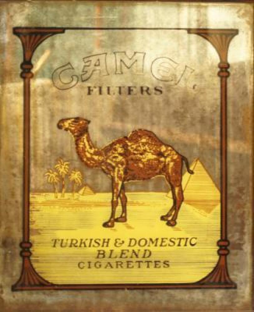 camel cigarettes mirror A Camel Cigarettes advertising mirror