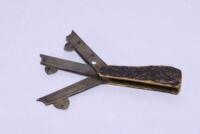 A 19thC Borwick triple bladed fleam