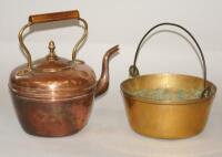 An early 20thC lidded copper kettle