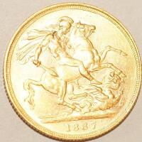 A gold sovereign