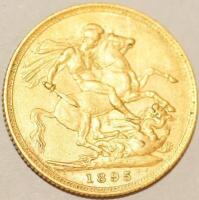 A gold sovereign