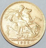 A gold sovereign