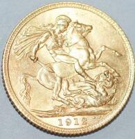 A gold sovereign