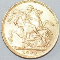 A gold sovereign