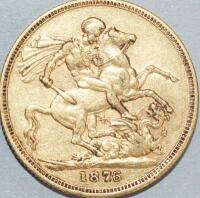 A gold sovereign