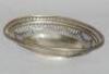 A George V silver bon bon dish