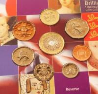 The UK 2002 Brilliant Uncirculated Coin Collection.