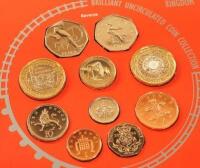 The UK 2004 Brilliant Uncirculated Coin Collection.