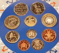 The UK 2005 Brilliant Uncirculated Coin Collection.