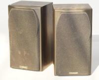 A pair of Mission hi-fi speakers