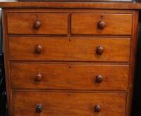 A Victorian mahogany chest of drawers