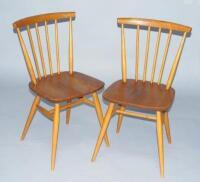 A pair of Ercol kitchen chairs.