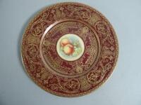 A Royal Worcester cabinet plate