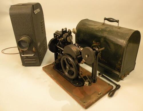 An early 20thC French Pathe Kok projector