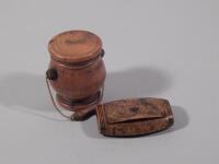 Two items of 19thC treen