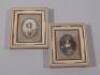 A pair of 20thC miniature portraits