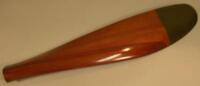 A mahogany propeller blade