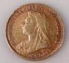 A Victorian gold sovereign