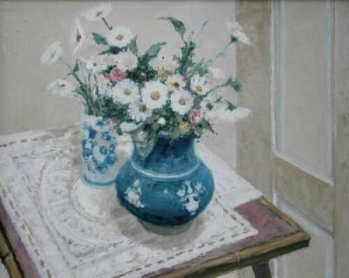 Peter Arthur Brannan (1929-1994). Flowers in a blue jug