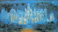 ‡John Piper (1903-1992). Harlaxton (blue) (Levinson 270)