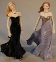 A Royal Worcester figure Amanda and another Jill (2).