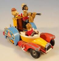 A Corgi comics unboxed Popeye paddle wagon