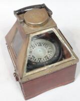 An early 20thC liquid boat compass by Dent & Co & Johnson Limited