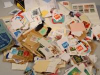 A large quantity of GB used stamps