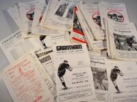 A large quantity of Grantham Town Football Club programmes