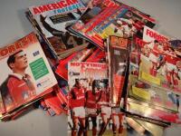 A quantity of late 80's and early 90's football programmes