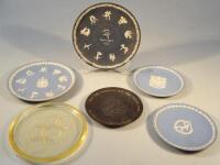 A quantity of Wedgwood Jasperware Olympic Game related pottery