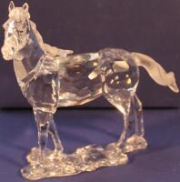 A Swarovski crystal figure of a standing horse