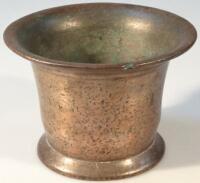 A copper mortar