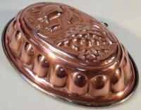 A copper jelly mould