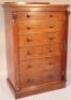 A Victorian mahogany Wellington chest of wide proportion - 2