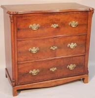 An early 19thC walnut chest