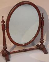 A Victorian mahogany dressing table mirror