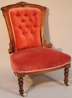 A late 19thC nursing chair