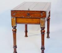 An early 20thC mahogany bar billiards table